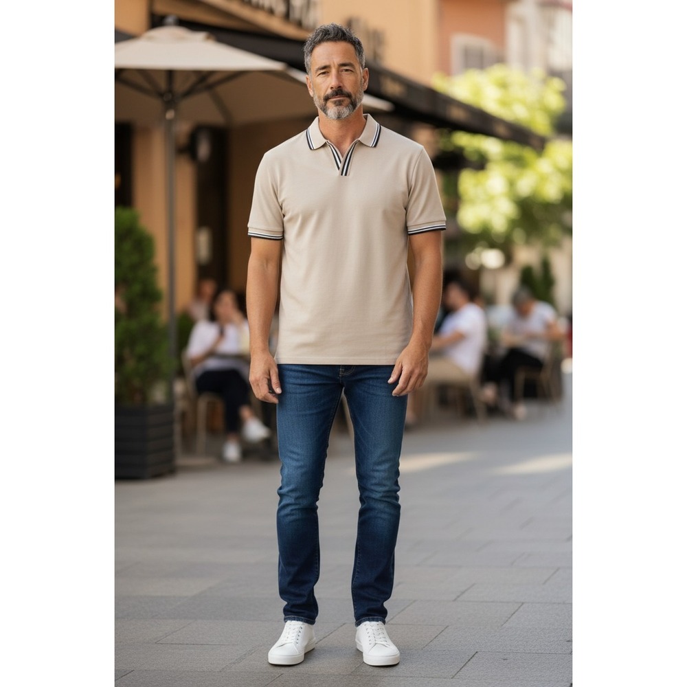 Murano Performance Slim‎ Fit Short Sleeve mens shirt Size Large